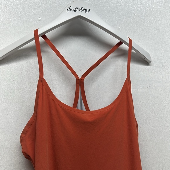 Outdoor Voices The Exercise Dress Sleeveless Mini Lined Stretch Orange Large - Picture 3 of 8